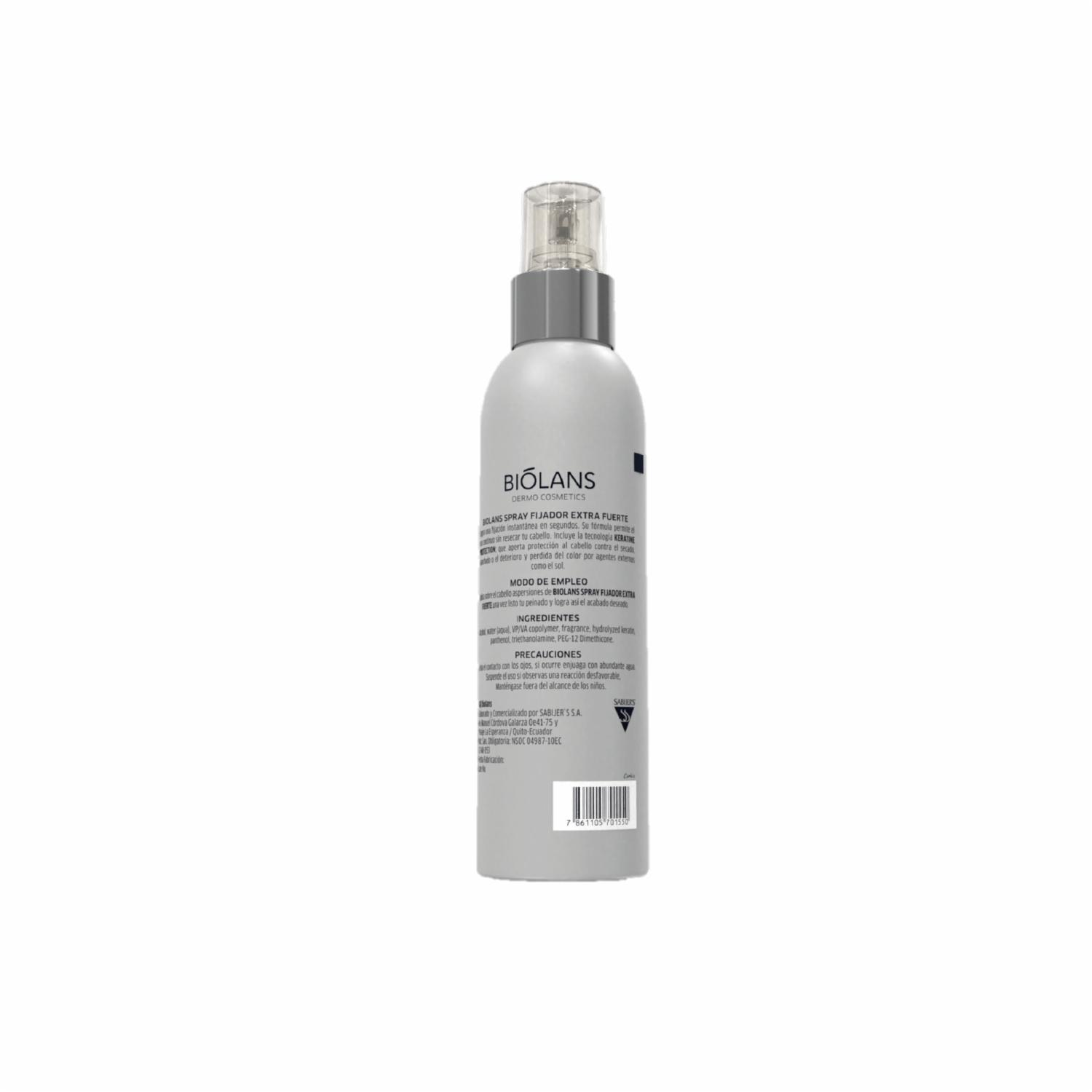 Laca Para Cabello Fijadora Extrafuerte BIÓLANS 165 G