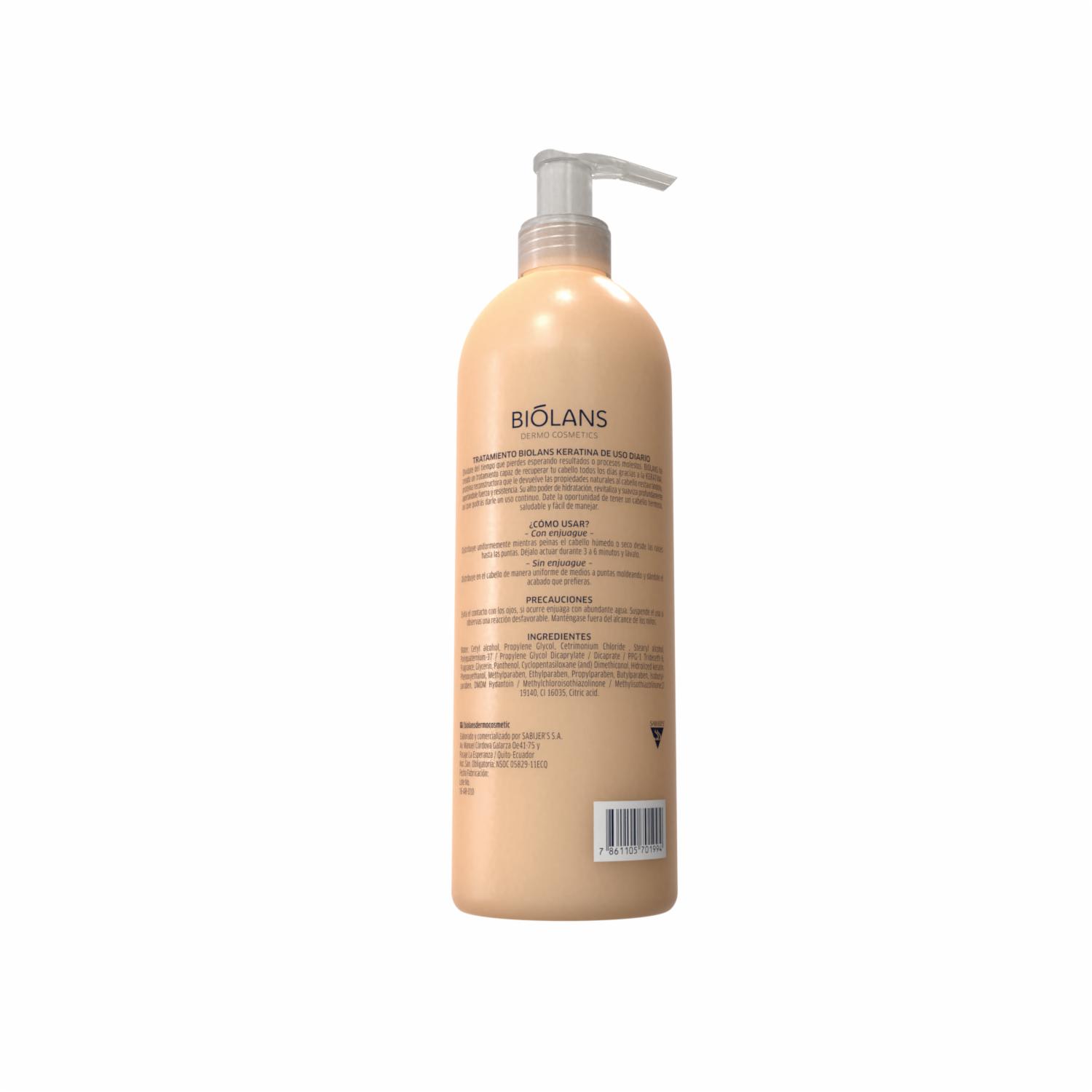 Tratamiento Capilar Keratina BIÓLANS 500 Ml