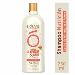 Shampoo De Cabello Leche de Almendras & Avena BIÓLANS 750 Ml