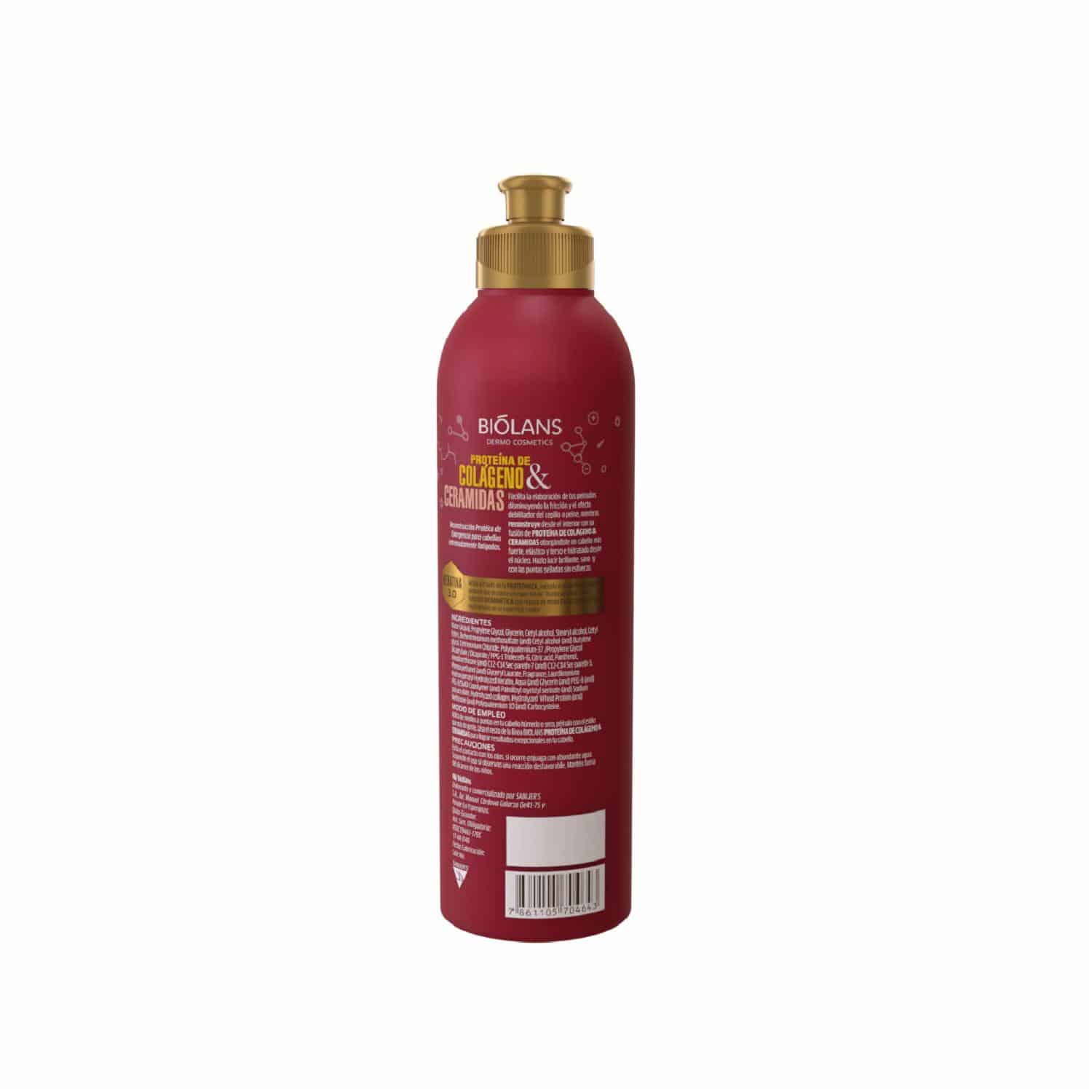 Crema Para Peinar Proteína de Colágeno & Ceramidas BIÓLANS 250 Ml - Imagen 2