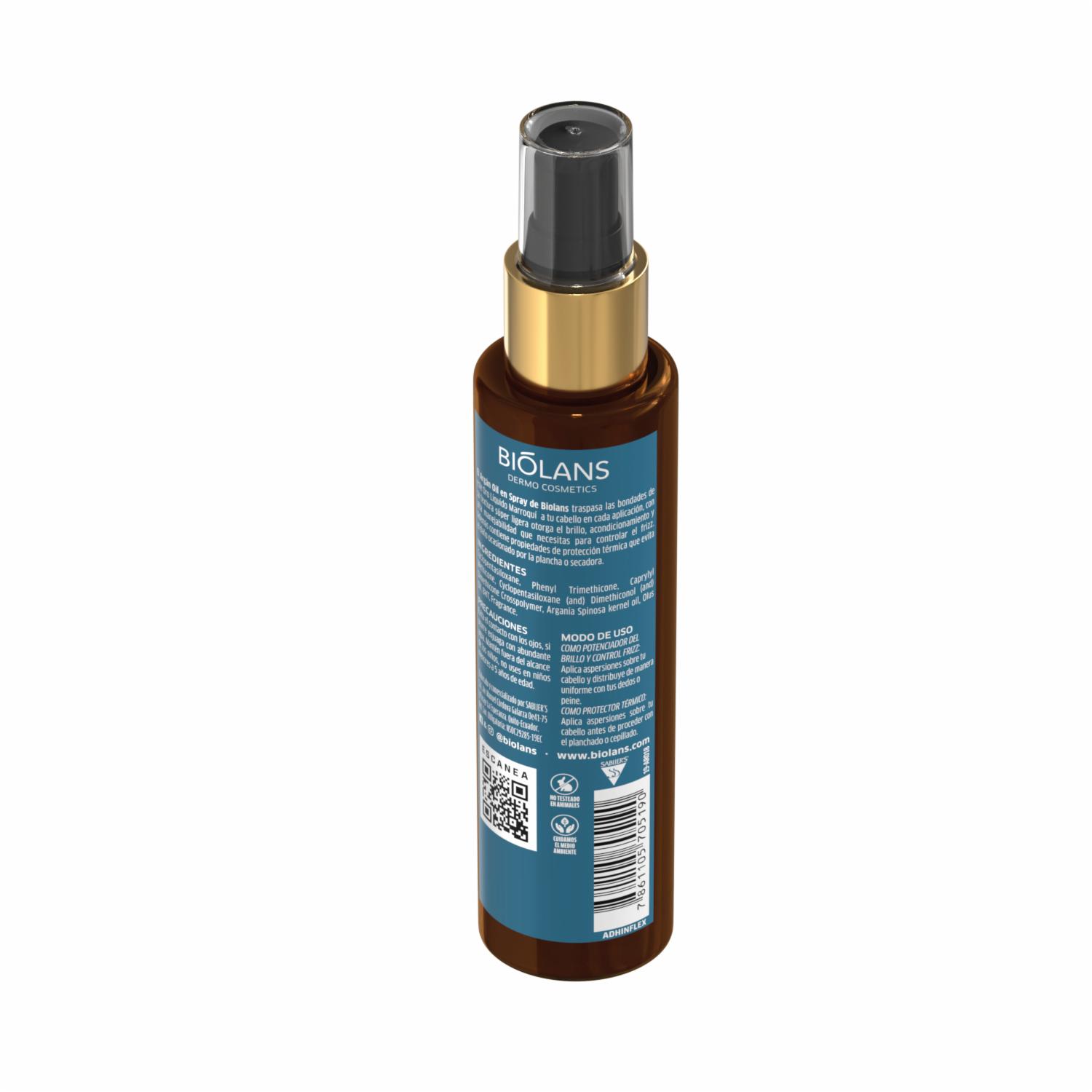 Óleo Capilar Argán Spray BIÓLANS 95 Ml