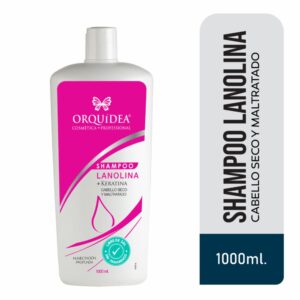 Shampoo Capilar Lanolina + Keratina Libre De Sal ORQUÍDEA 1000 Ml