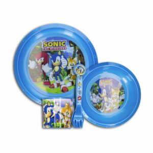 Vajilla Infantil Sencilla Diseño Sonic DISNEY Unidad