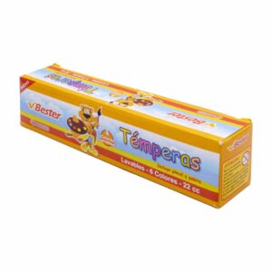 Temperas 6 Colores Con Pincel Y Paleta BESTER 1x6Uds