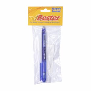 Bolígrafo Borrable Azul BESTER Pequeño