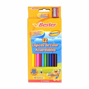 Lápiz De Color Acuarelable BESTER 1X12 Uds