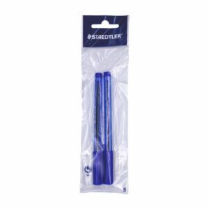 Bolígrafos Ball Azul Fino Triangular STAEDTLER X2 Uds