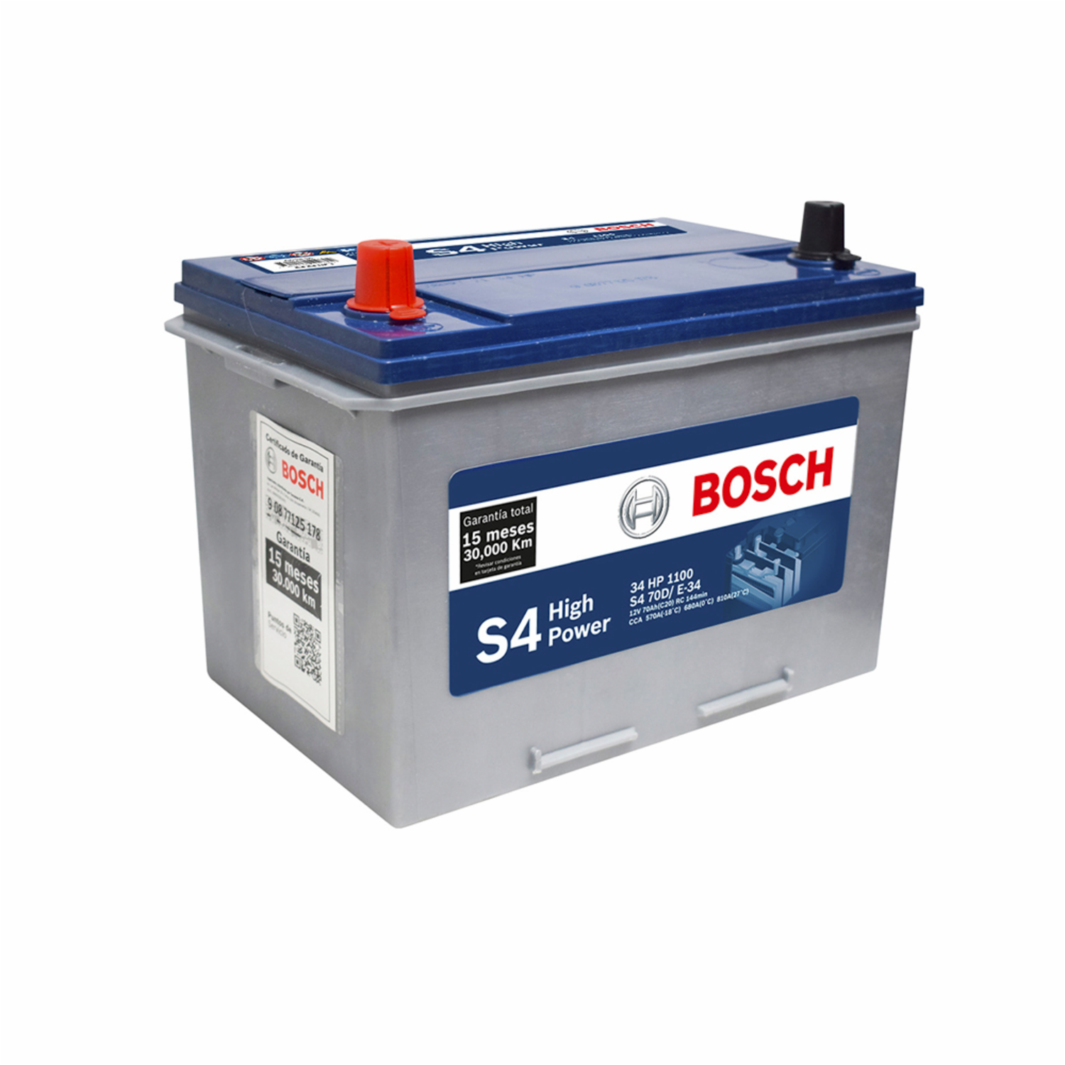 Batería Para Auto High Power S4 BOSCH 34 HP