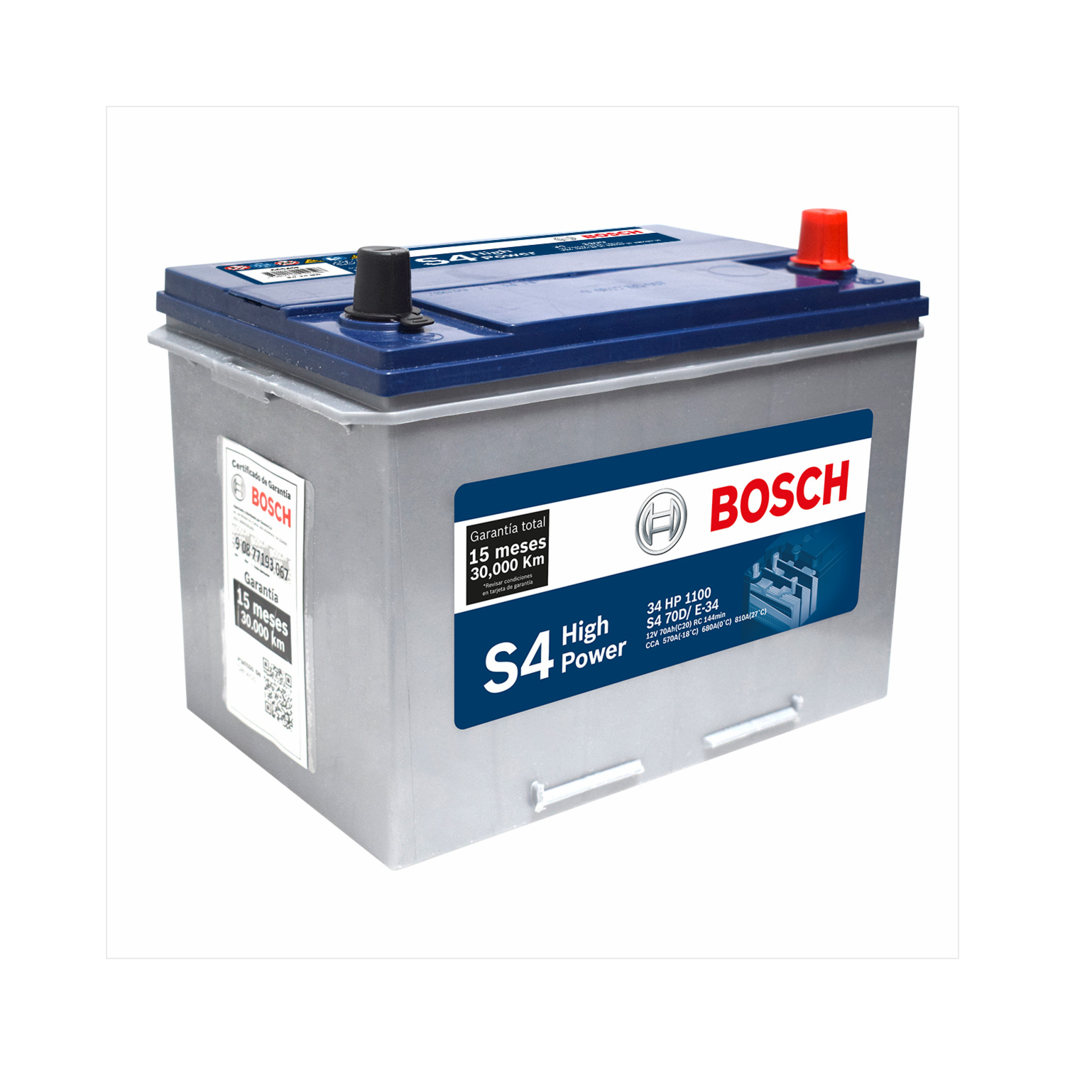 Batería Para Auto High Power S4 BOSCH 34 HP