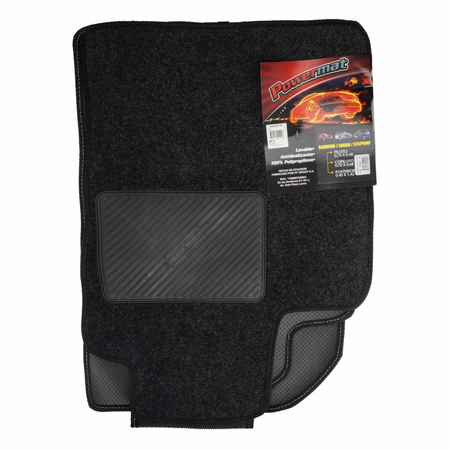 Juego De Moquetas Para Renault 3 Und POWERMAT Unidad - Imagen 2
