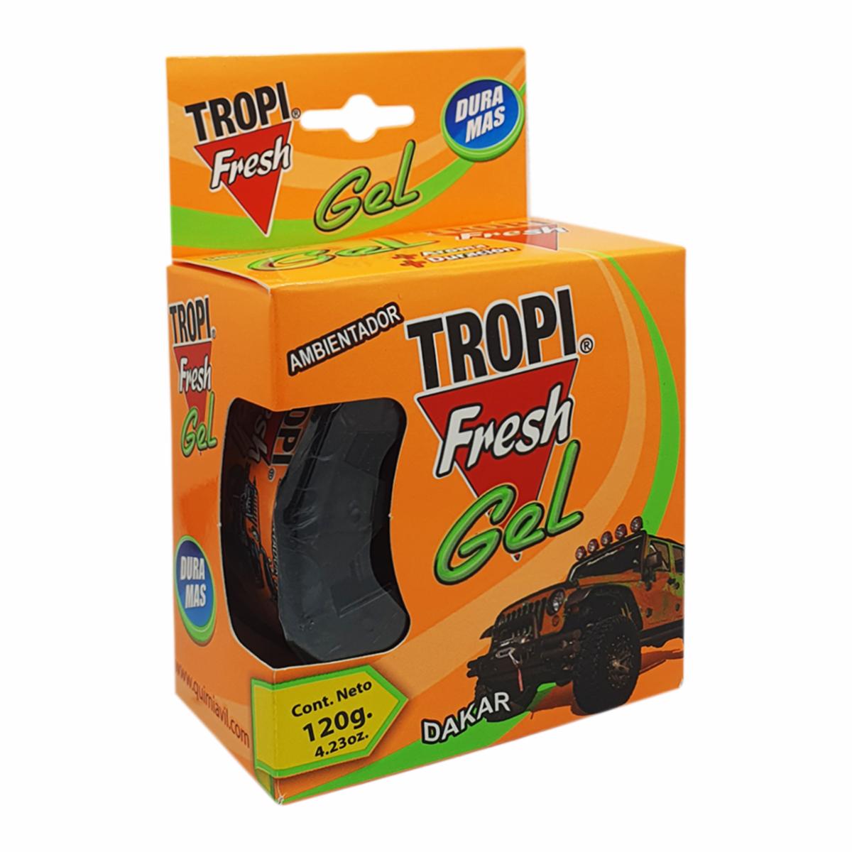 Ambiental Para Auto En Gel Aroma Dakar TROPI FRESH 120 G - Imagen 2
