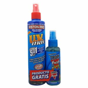 Silicona Automotriz Abrillantador Con UV 5 En 1 Aroma New Car PISTON PRO 300 Ml