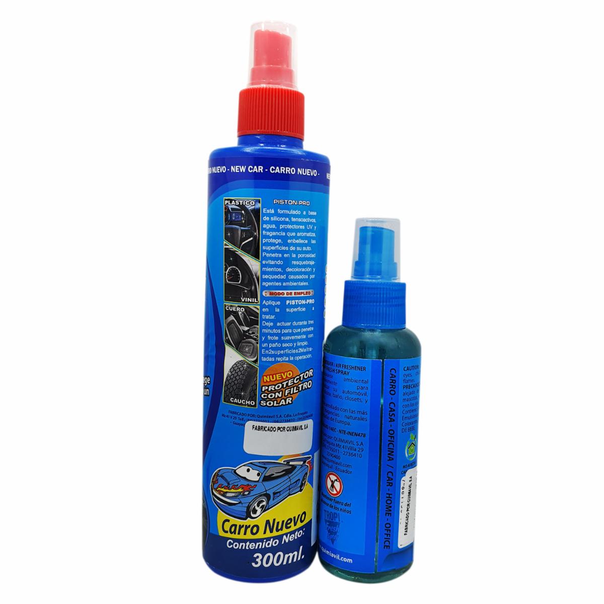 Silicona Automotriz Abrillantador Con UV 5 En 1 Aroma New Car PISTON PRO 300 Ml - Imagen 4