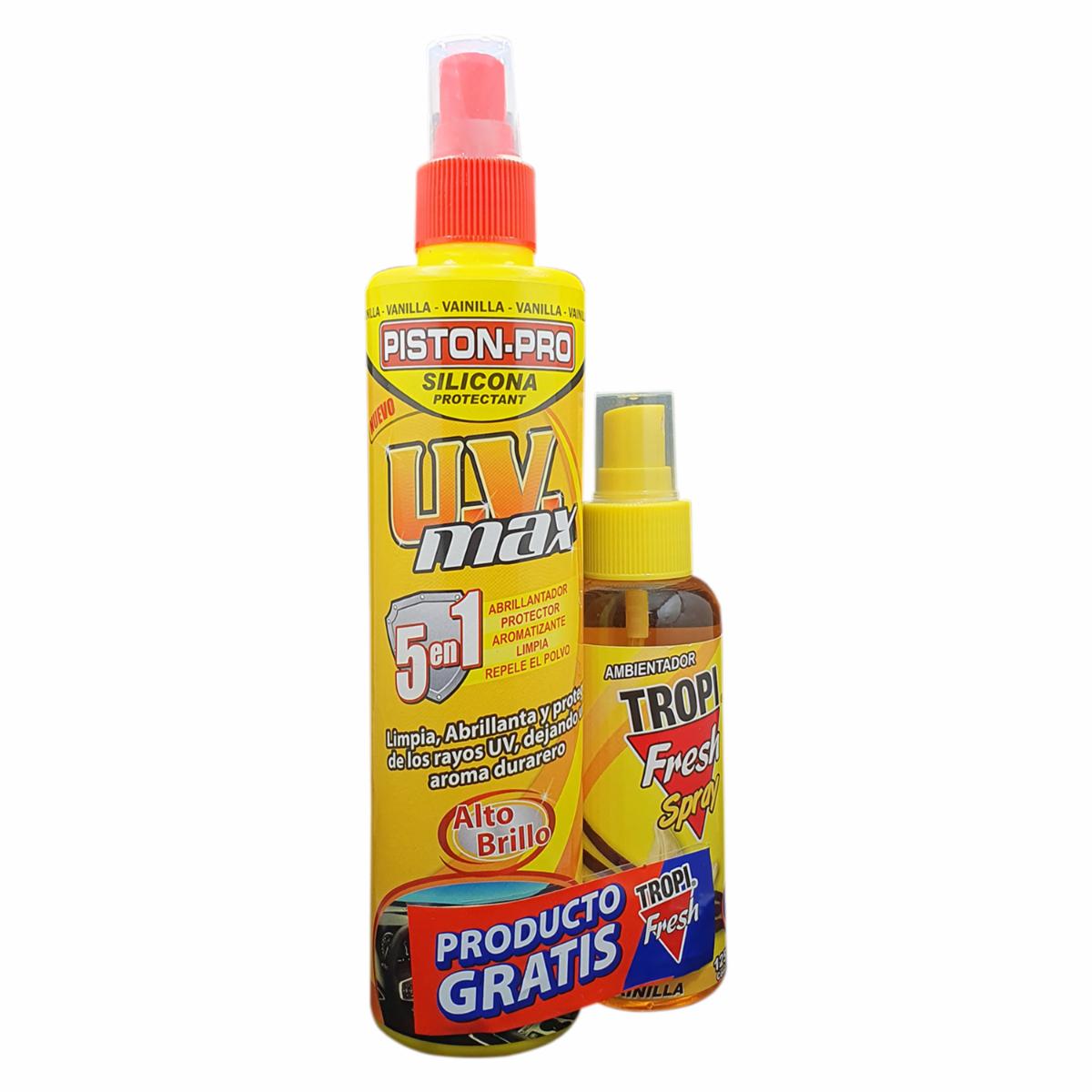 Silicona Automotriz Abrillantador Con UV 5 En 1 Aroma Vainilla PISTON PRO 300 Ml - Imagen 3