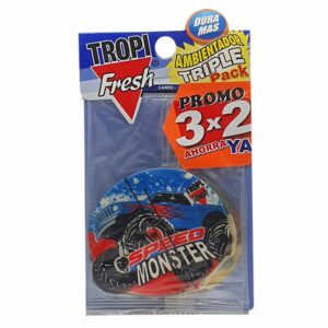 Ambiental Para Auto Con Colgador Diseño Carro TROPI FRESH 3 X 10 G