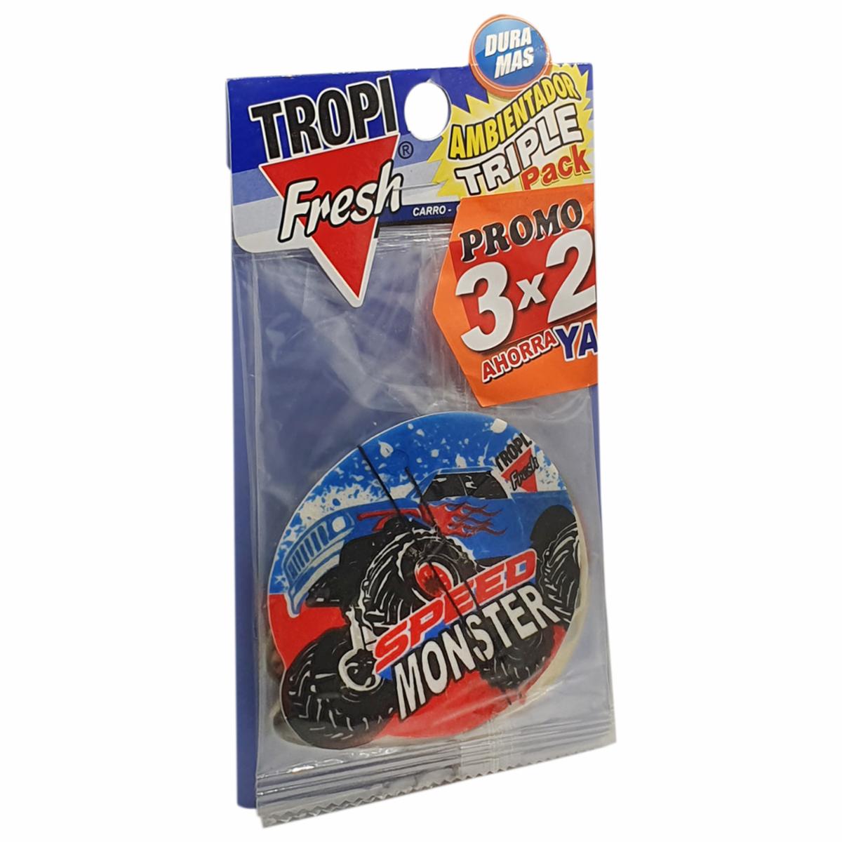 Ambiental Para Auto Con Colgador Diseño Carro TROPI FRESH 3 X 10 G