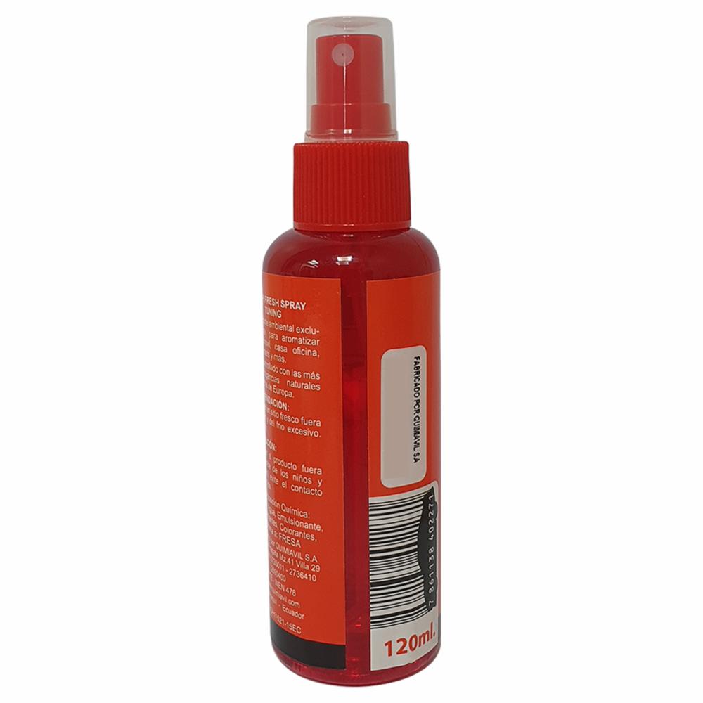 Ambiental Para Auto En Spray Aroma Fresa TROPI FRESH 120 Ml - Imagen 4