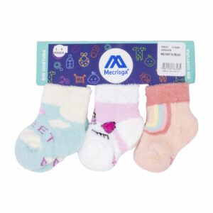 Medias Fancy Sin Costuras Peluche Varios Colores MECRISGA 12 A 18 Meses