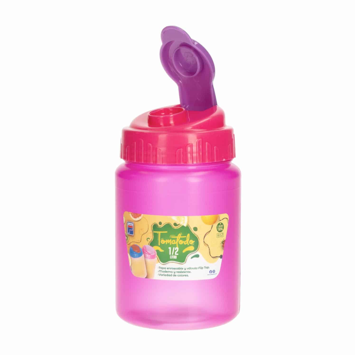 Tomatodo Con Fip Top Rosado PLAPASA 0,5 Litros - Imagen 2