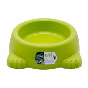 Plato Para Mascota Doggy Color Verde Neón Pastel PLAPASA Unidad