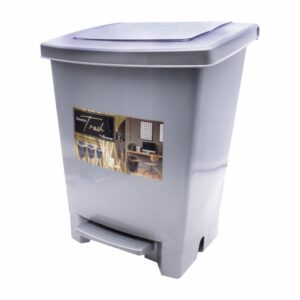 Basurero Pedal Trash Plata PLAPASA 7 L