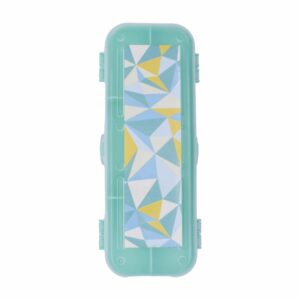 Estuche Organizador Doble Lado Verde Menta PLAPASA 8Cm