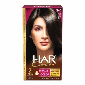 Tinte De Cabello Color Castano Oscuro 3-0. HAR 100 G