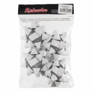 Lazo Estrella No. 7 Resplandor Plata SPLENDOR X 4 Uds