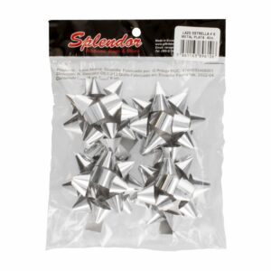 Lazo Estrella No. 6 Metal Plata SPLENDOR X 4 Uds