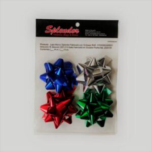 Lazo Estrella No. 6 Metal . R-V-P-A SPLENDOR X 4 Uds