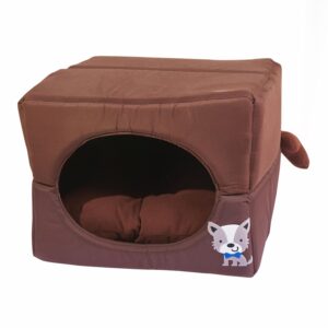 Cama Para Mascota Tipo Cubo Woof THE PET FACTORY Talla Large