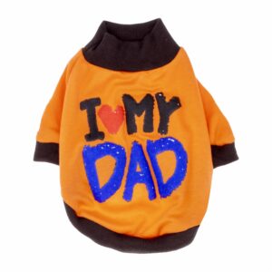 Ropa Para Perros Camiseta Diseño I Love My Dad THE PET FACTORY Talla Extra Pequeño