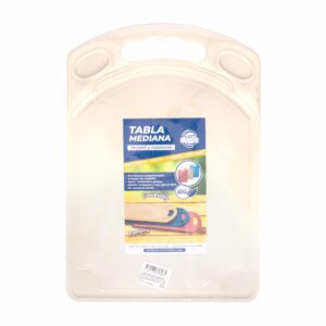 Tabla De Picar Plástica Mediana Beige COBELI 30 X 21 Cm