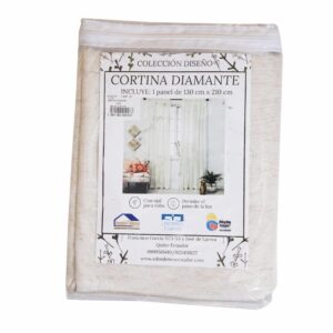 Cortina Diseño Diamante Lino TEXTIELITES 130 X 210 Cm