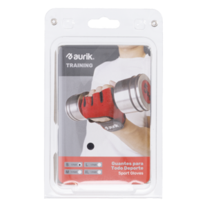 Guantes Neopreno Pesas Negro AURIK Small