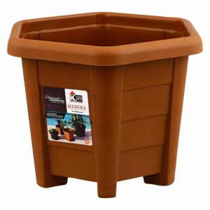 Macetero De Madeira Mediano Café Cedro MADEIRA Unidad