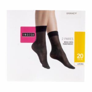 Medias Cortas Lycra Transparente Brandy 20 Den INGESA