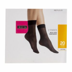Medias Cortas Lycra Transparente Reflejo 20 Den INGESA