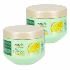 Mascarilla Capilar Con Olio De Macadamia BEAUTÌK LONDON 2 X 300 Ml