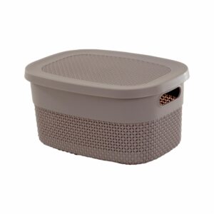 Canastilla Vitta Con Tapa Lila CASA PICA 12 L