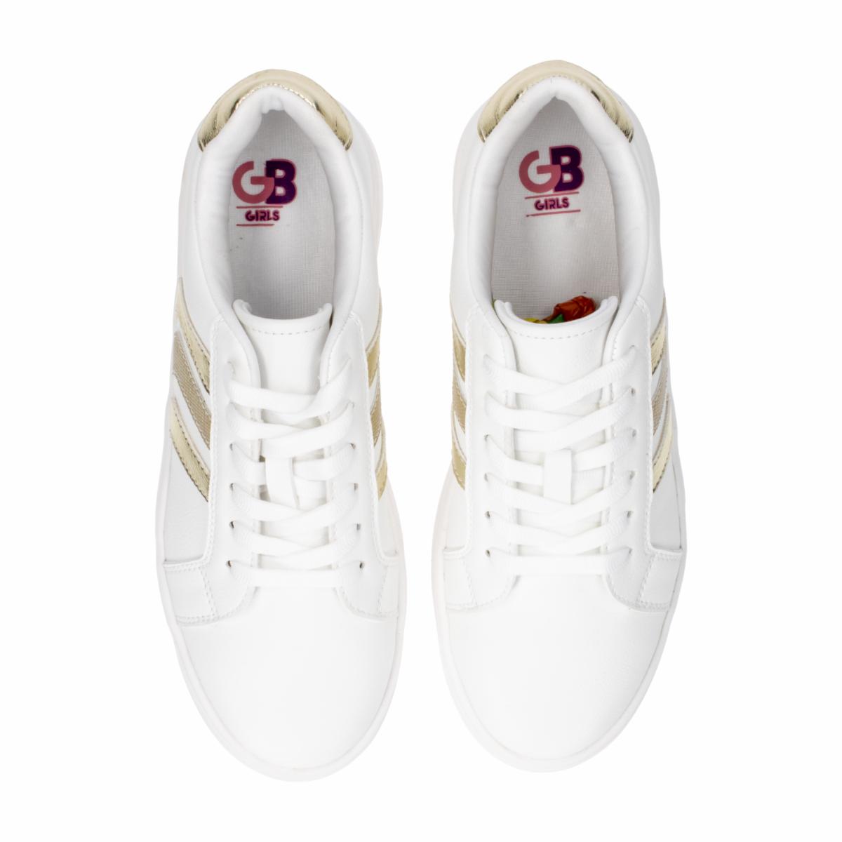 Zapato Casual Deportivo Con Cordón Beige GOB SHOES - Imagen 2