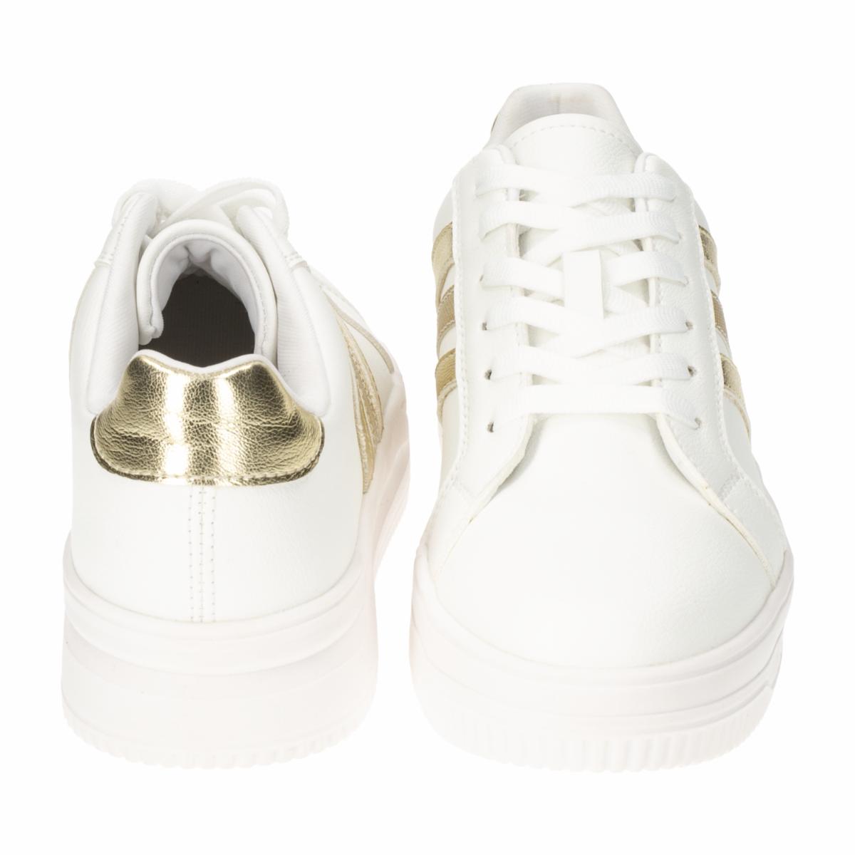 Zapato Casual Deportivo Con Cordón Beige GOB SHOES - Imagen 3