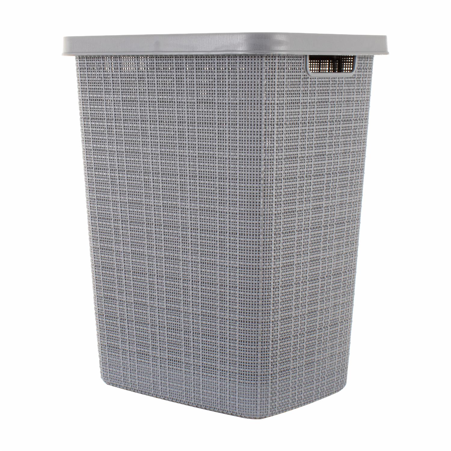 Cesta Para Ropa Con Tapa Color Gris Oscuro CASA PICA Unidad