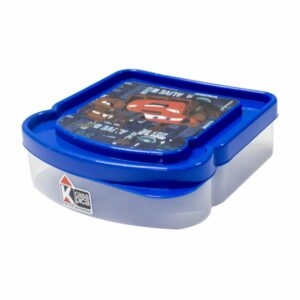 Recipiente Sanduchero Diseño Disney Cars Color Azul CASA PICA 13 X 12 X 4 Cm