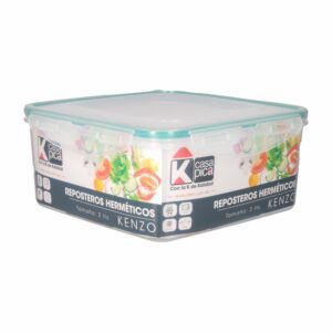 Repostero Cuadrado Diseño Kenzo Color Menta CASA PICA 2 Litros