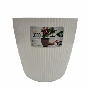 Macetero Deco Glam Blanco CASA PICA 6 Lts Pequeño