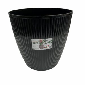 Macetero Deco Glam Negro CASA PICA 20Lts Grande