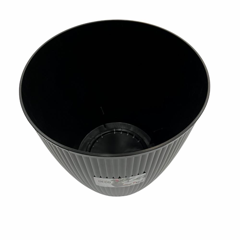 Macetero Deco Glam Negro CASA PICA 20Lts Grande - Imagen 2