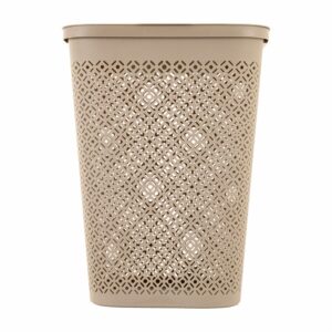 Cesto Aura Con Tapa Color Café Caramelo CASA PICA Unidad