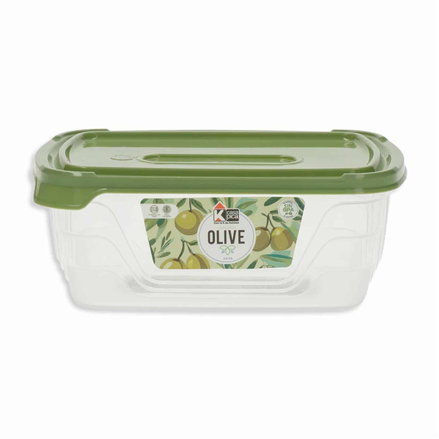 Repostero Rectangular Línea Olive Color Verde CASA PICA 0,3 Litros - Imagen 2